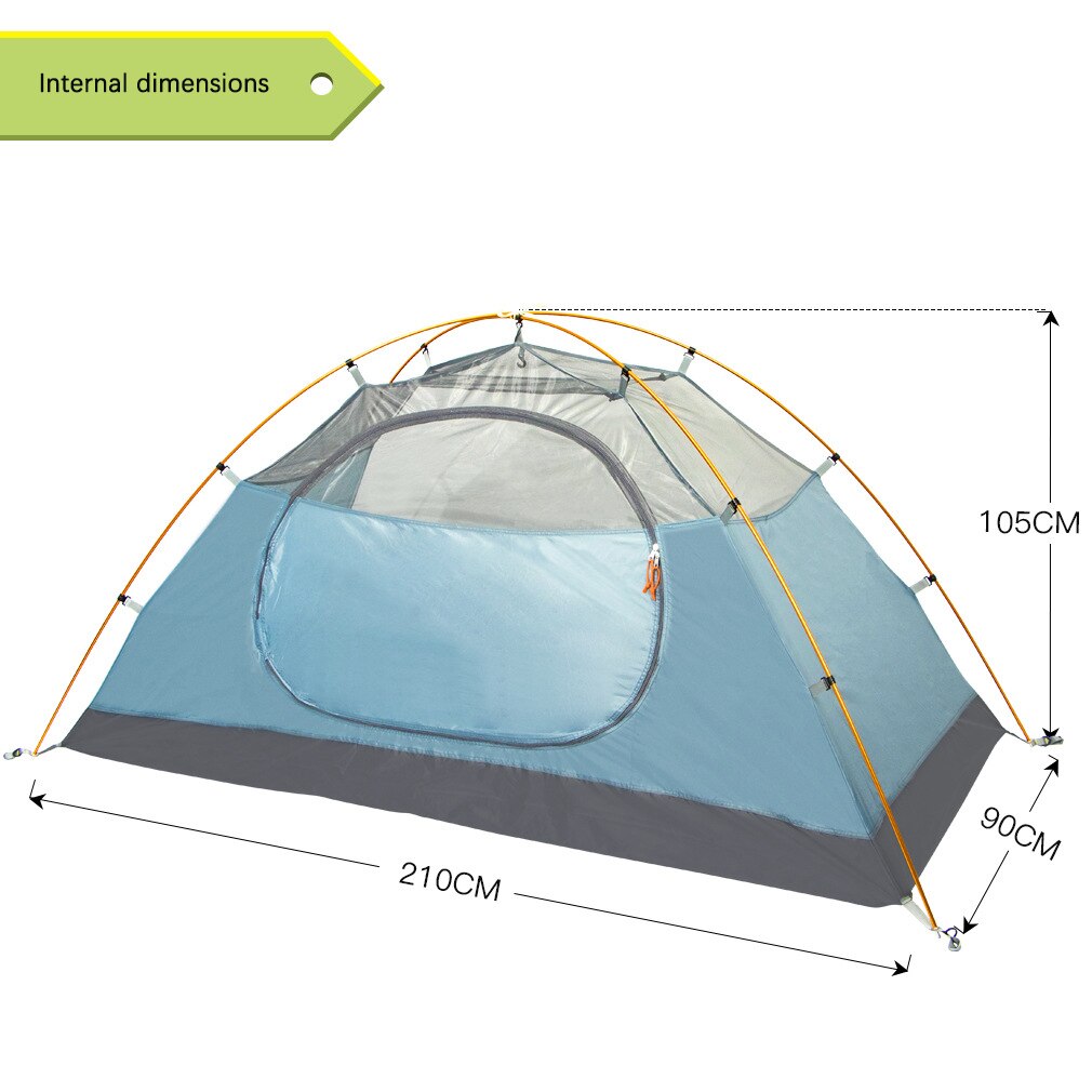 Cheap Goat Tents Single Tent Light Windproof And Rainproof Field Camping Outdoor Double Layer Mountaineering Fishing Backpack Tent